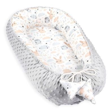 Warmes Nestchen Baby 90x50 cm - Kuschelnest Neugeborene Nestchen Winter / Herbst Koko