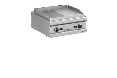 Bergman Profilline Plus 700 Gas-Grillplatte ½ Glatt, ½ Gerillt - 11 Kw