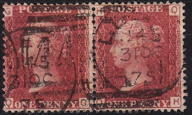 England GREAT Britain [1858] MiNr 0016 Pl 182 ( O/used ) [03] 2er