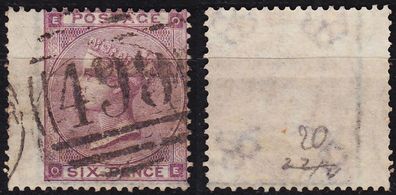 England GREAT Britain [1862] MiNr 0020 Platte 4 BR ( O/used ) [01]