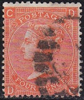 England GREAT Britain [1865] MiNr 0024 Platte 12 ( O/used ) [01]