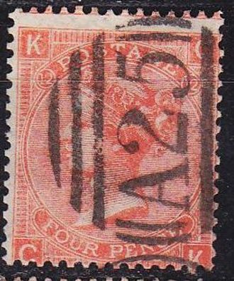 England GREAT Britain [1865] MiNr 0024 Platte 12 ( O/used ) [03]