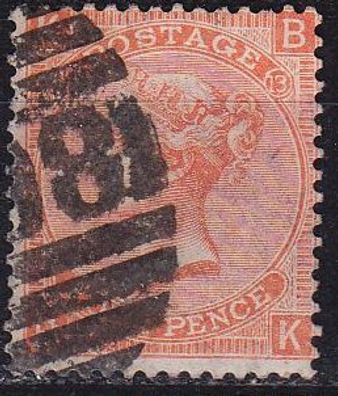 England GREAT Britain [1865] MiNr 0024 Platte 13 ( O/used ) [01]