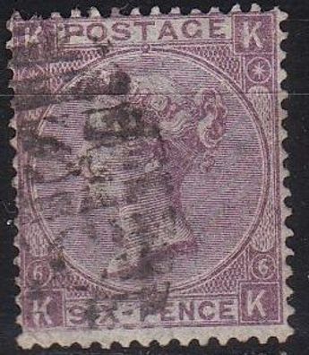 England GREAT Britain [1865] MiNr 0025 Platte 6 ( O/used ) [01]