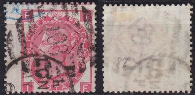 England GREAT Britain [1867] MiNr 0028 Platte 5 BR ( O/used ) [01]