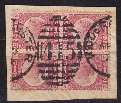 England GREAT Britain [1870] MiNr 0036 Platte 04 ( BStk ) [01] 4er