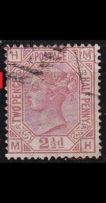 England GREAT Britain [1876] MiNr 0047 Platte 13 ( O/used ) [02]