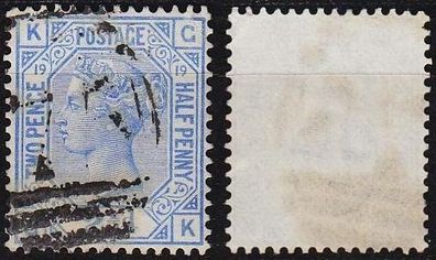 England GREAT Britain [1880] MiNr 0051 Platte 19 ( O/used ) [02]