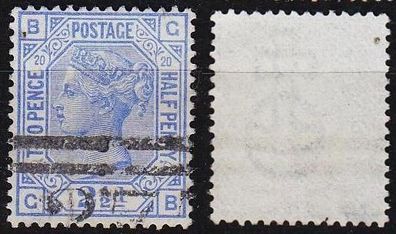 England GREAT Britain [1880] MiNr 0051 Platte 20 ( O/used ) [05]