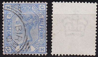 England GREAT Britain [1880] MiNr 0059 Platte 22 ( O/used ) [04]