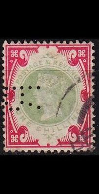 England GREAT Britain [1900] MiNr 0101 ( O/used ) [03] Firmenlochung perfin