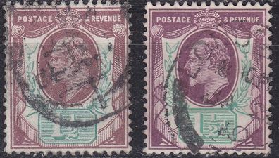 England GREAT Britain [1902] MiNr 0105 ( O/used ) [02] 2 Farben