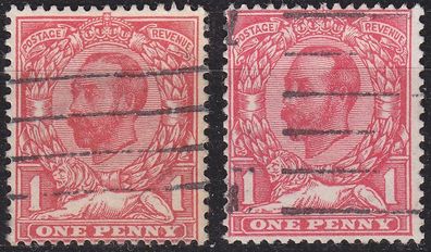 England GREAT Britain [1911] MiNr 0122 I B X ( O/used ) [01] 2 Farben