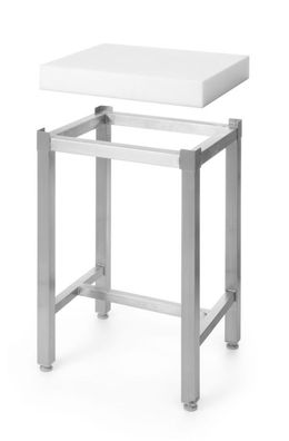Hendi Hackblock aus Polyethylen mit Untergestell