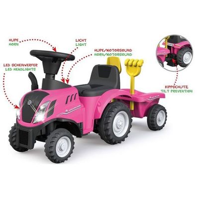 Rutscher New Holland T7 Traktor Pink