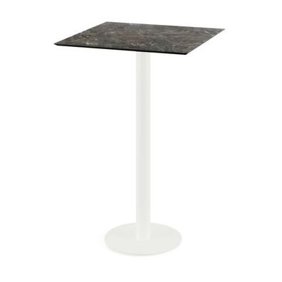 Urban Stehtisch Weiß Gestell + Galaxy Marble Hpl 70X70 Cm