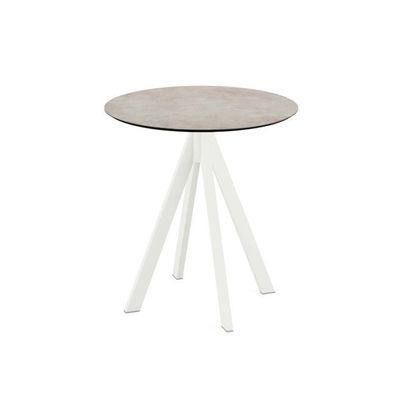 Frühling Garten Sommer Möbel Infinity Terrassentisch Weiß gestell Moonstone HPL