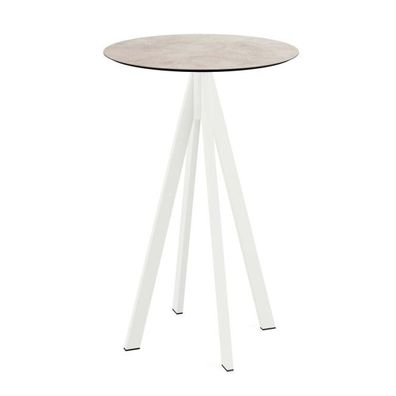 Möbel Infinity Stehtisch Weiß Gestell Moonstone Hpl 70 Cm