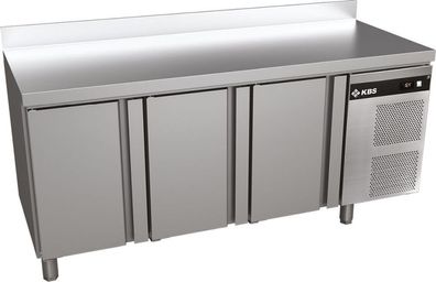 KBS Kühltisch mit Aufkantung 1792x700x850 mm 3 türig GN 11 Umluftkühlung