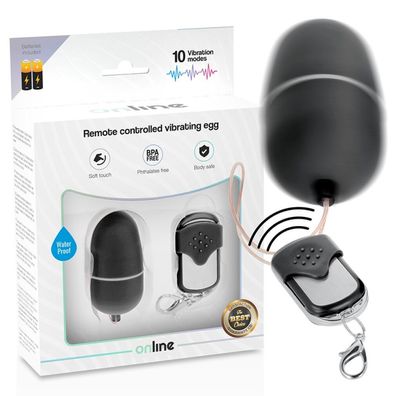 ONLINE REMOTE Control Vibrating EGG M - BLACK