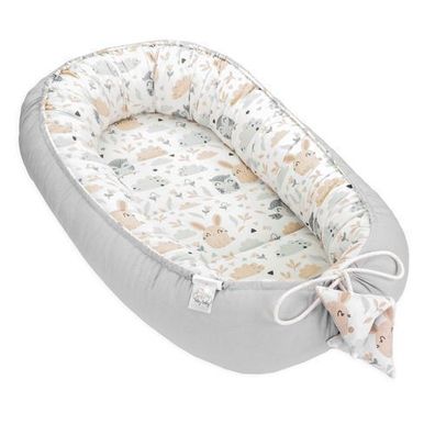 Babynest Kokon Neugeborene 90 x 50 cm - Handmade Kuschelnest Baby Nestchen aus Baumwo