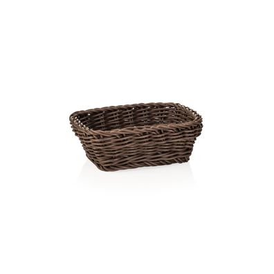 Korb Brotkorb Buffetkorb Tischkorb Polypropylen braun Gastro 19x13x6 cm