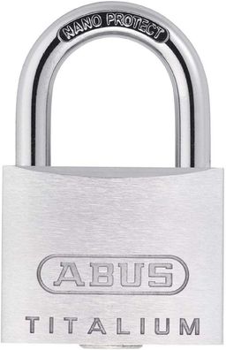ABUS Vorhängeschloss Titalium 64TI/45 - Kellerschloss mit Schlosskörper aus Spezia