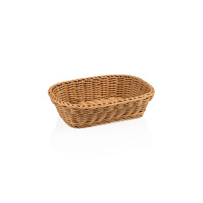 Korb Brotkorb Buffetkorb Tischkorb Polypropylen beige Gastro 26,5x19x7 cm