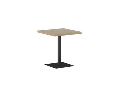 Esstisch STB FX67, Esszimmertisch, 67x67x76cm, Farbe Eiche Artisan/Schwarz