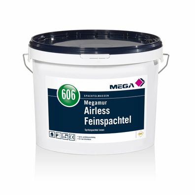 MEGA 606 Megamur Airless Feinspachtel 25 kg naturweiß