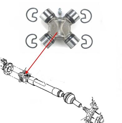 Kreuzgelenk Antriebswelle vorn Dodge RAM 1500 Bj:02-08 4WD