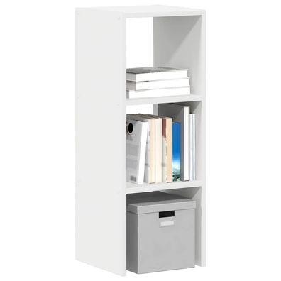 vidaXL Bücherregal Stapelbar Weiß 30x30x80 cm Holzwerkstoff