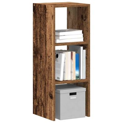 vidaXL Bücherregal Stapelbar Altholz-Optik 30x30x80 cm Holzwerkstoff