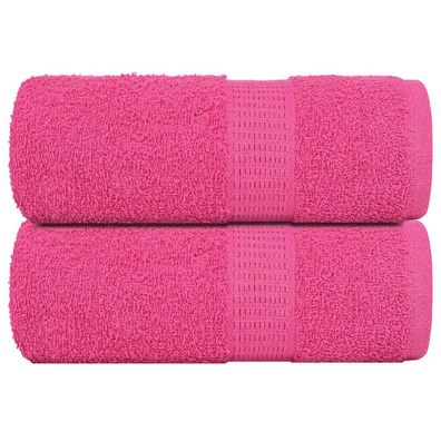 vidaXL Seiftücher 2 Stk. Rosa 30x30 cm 360 g/m² 100% Baumwolle