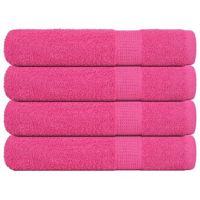 vidaXL Saunatücher 4 Stk. Rosa 80x200 cm 360 g/m² 100% Baumwolle