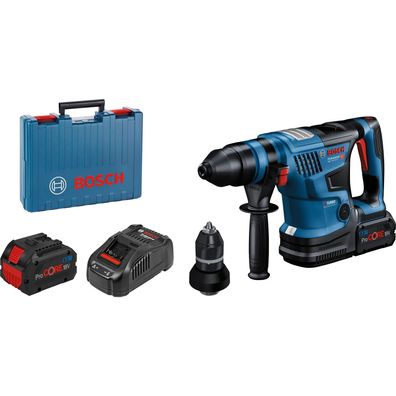 Bosch Akku-Bohrhammer Biturbo GBH 18V-34 CF mit SDS plus / 2x 8,0 Ah ProCOR