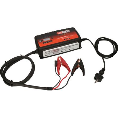 KS TOOLS 12V + 24V SMARTcharger Hochfrequenz-Batterieladegerät 25A/12,5A