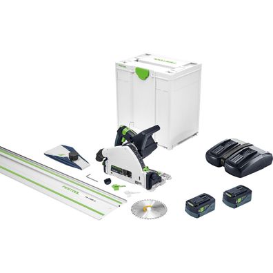 Festool Akku-Tauchsäge TSC 55 5,0 KEBI-Plus/XL-FS / 2x 5,0 Ah + Ladegerät i