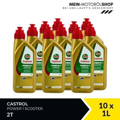 Castrol Power 1 Scooter 2T 10x1 Liter