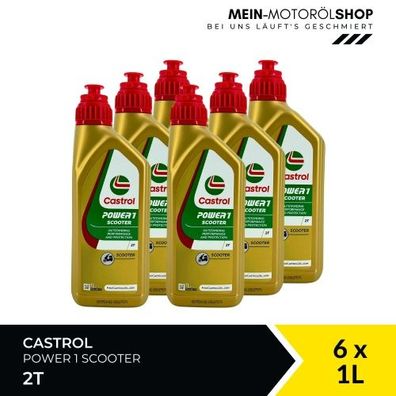 Castrol Power 1 Scooter 2T 6x1 Liter