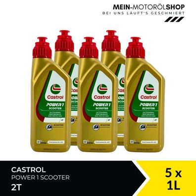 Castrol Power 1 Scooter 2T 5x1 Liter