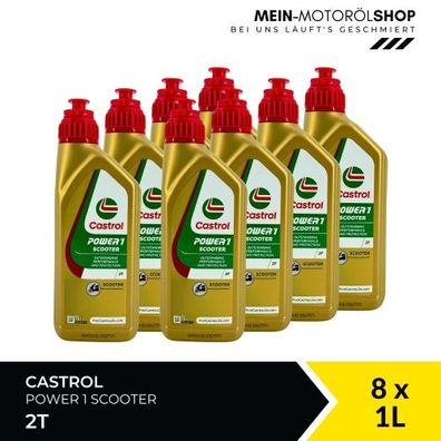 Castrol Power 1 Scooter 2T 8x1 Liter