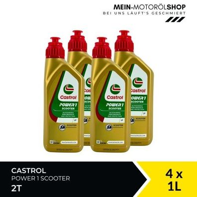 Castrol Power 1 Scooter 2T 4x1 Liter