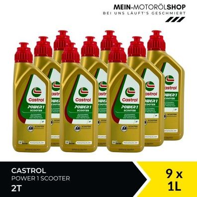 Castrol Power 1 Scooter 2T 9x1 Liter