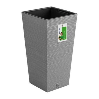 Blumentopf Pflanzkübel FURU Square Balkonkasten Blumenkübel Grau 26,6 L