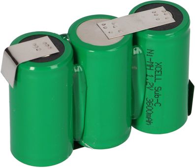 3er Reihe Akku Sub-C 3600mAh 3,6V NiMH mit Lötfahne