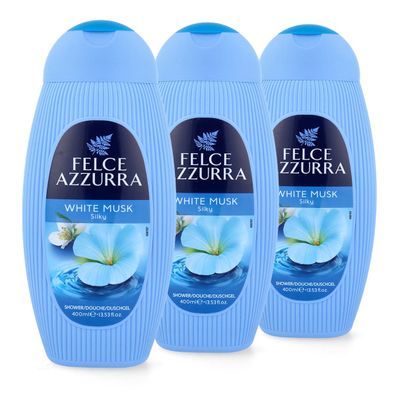 Paglieri Felce Azzurra Duschgel Muschio Bianco 3 x 400 ml