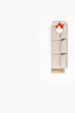 Sofa 5 Sitzer Beige Modern Design Luxus Wohnzimmer Couch Möbel