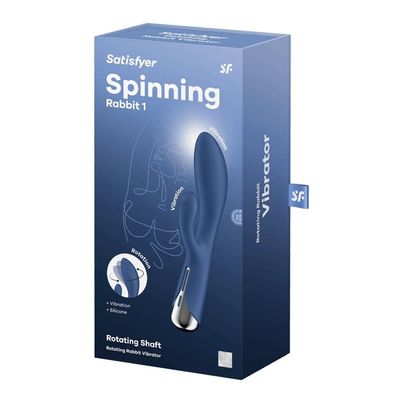 Satisfyer Spinning Rabbit 1 Rotierende Kaninchen Blau Vibrator 1A