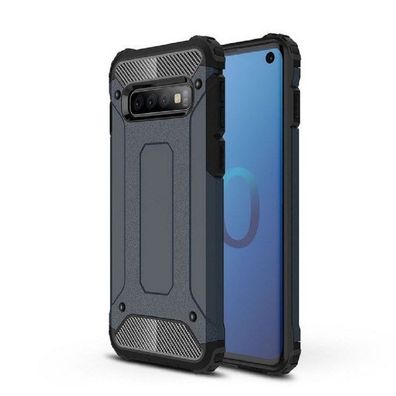 Wisam® Schutzhülle für Samsung Galaxy S10 6,1" Panzer Hybrid Armor Case Black Cover